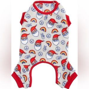 🆕 Hotel Doggy 🌈 “Pride” 🌈 Peace & Santa Dog Romper